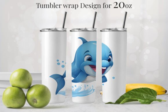 10 Dolphin Tumbler Design: Graphics & Illustrations