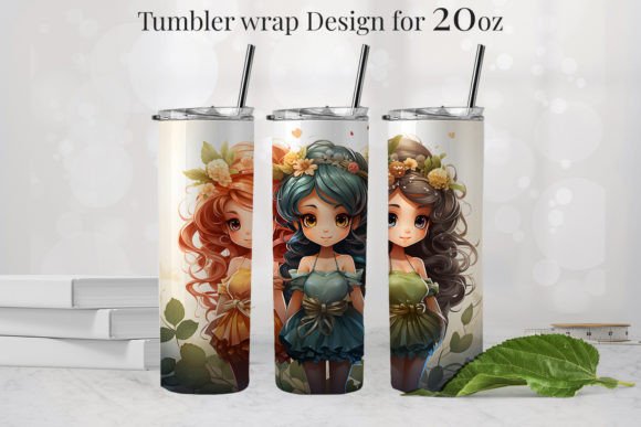 Mermaid Tumbler Design for 20oz: Graphics & Illustrations