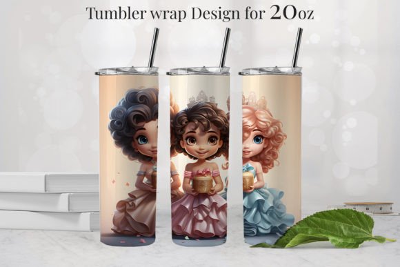 Princess Tumbler Design 20oz: Graphics & Illustrations