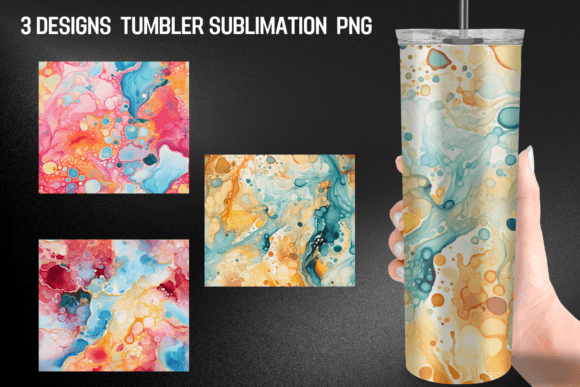 Watercolor Biological Tumbler Sublimatio Graphics